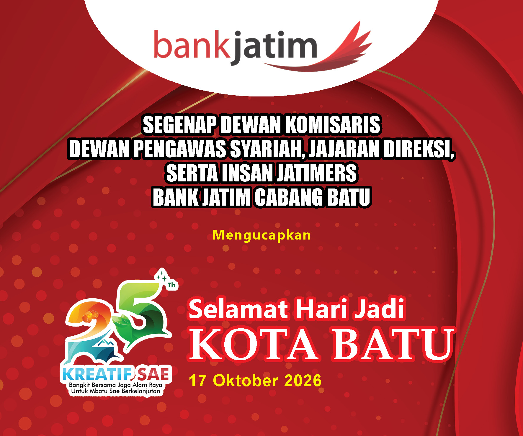 Bank Jatim HUT Kota Batu Bank Jatim HUT Kota Batu
