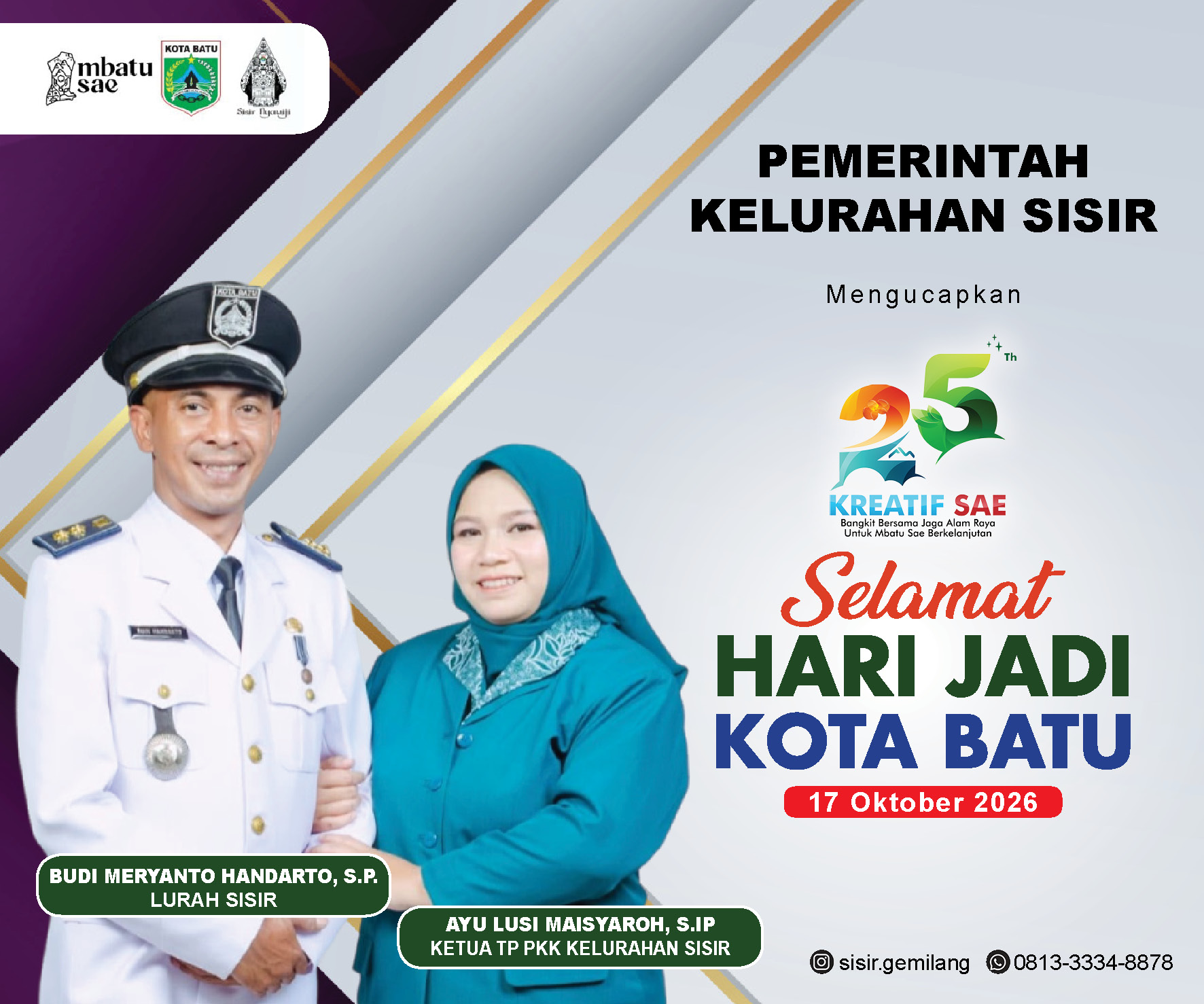 Sisir HUT Kota Batu