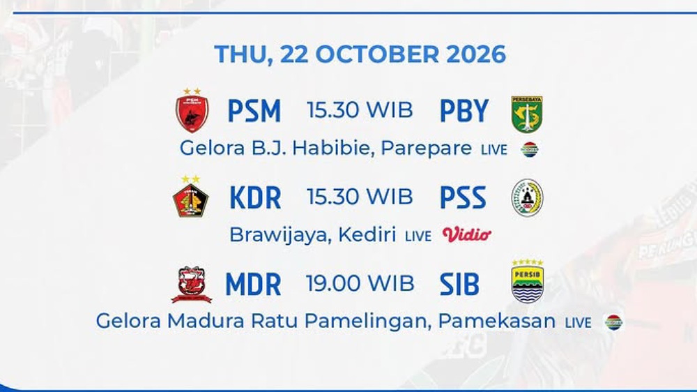 Jadwal Persik Kediri Hari Ini, Hadapi PSS Sleman di Stadion Brawijaya Pukul 15.30 WIB