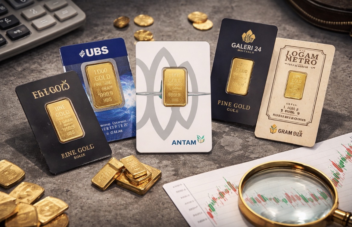 Harga Emas Hari Ini Kompak Turun, Antam hingga UBS Alami Pelemahan