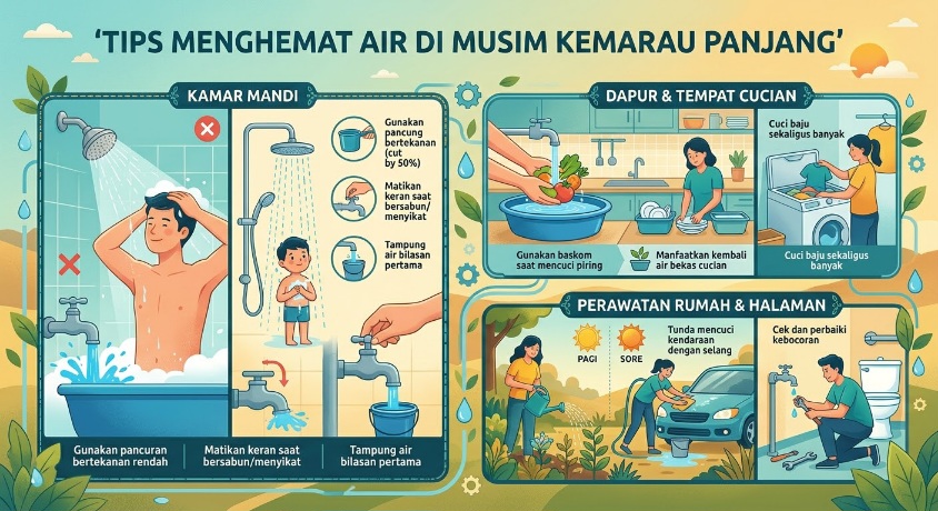 9 Cara Hemat Air di Rumah saat El Niño, Bisa Diterapkan Setiap Hari
