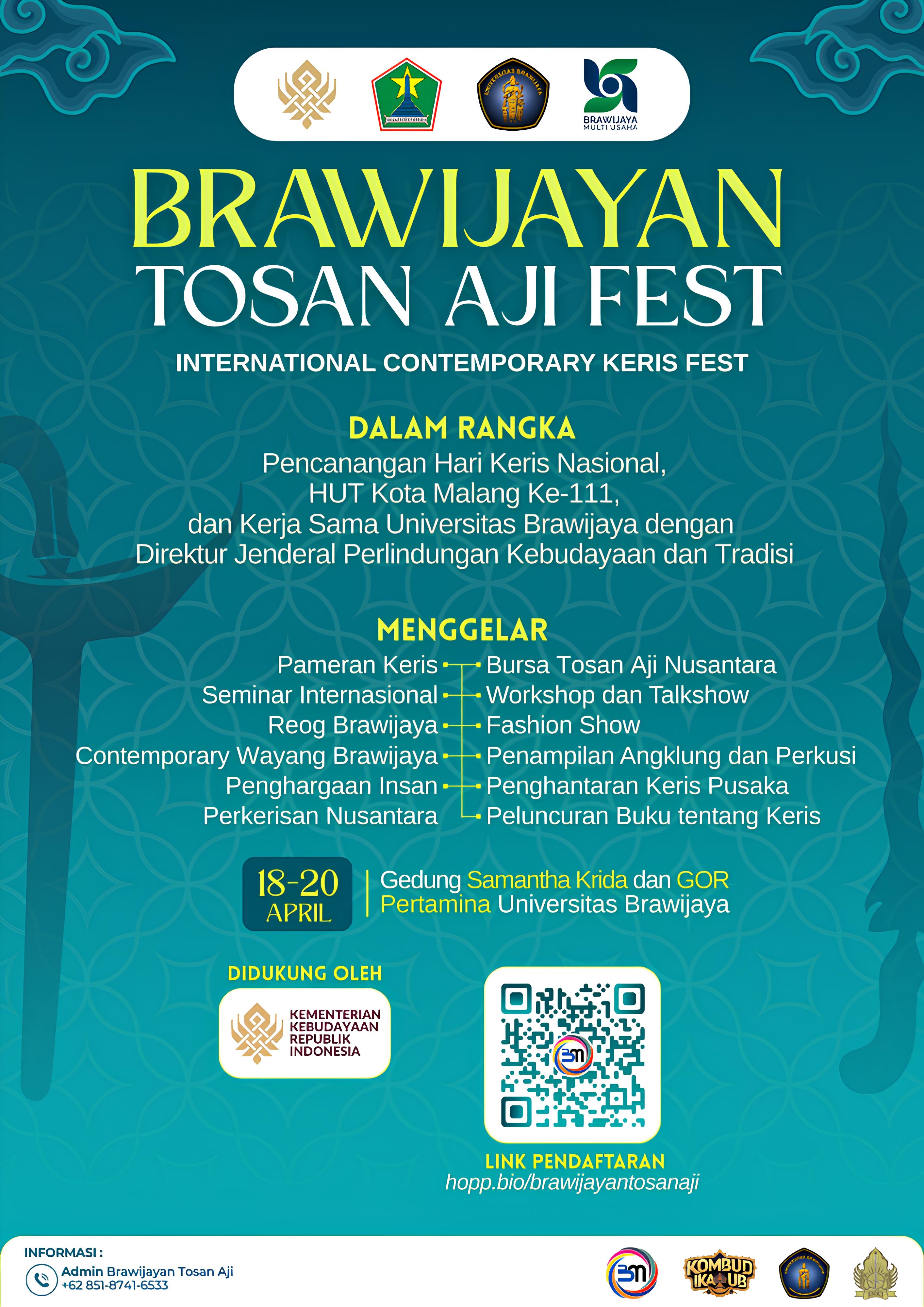 Brawijayan Tosan Aji Fest 2025, Festival Internasional Keris di Kota Malang