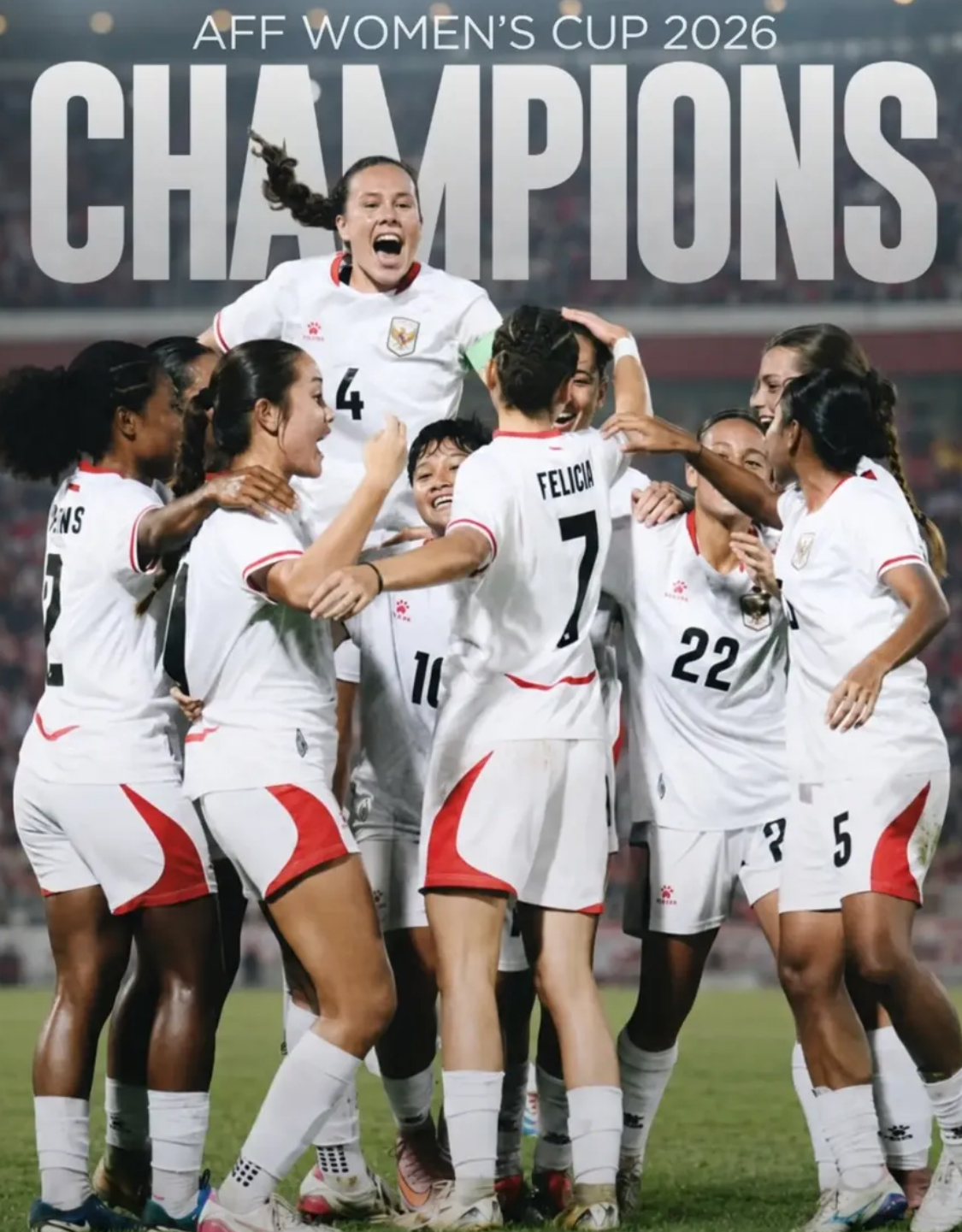 Timnas Putri Indonesia Juara AFF Women's Cup 2026, Bantai Laos 5-0 dan Cetak Back-to-Back Champion
