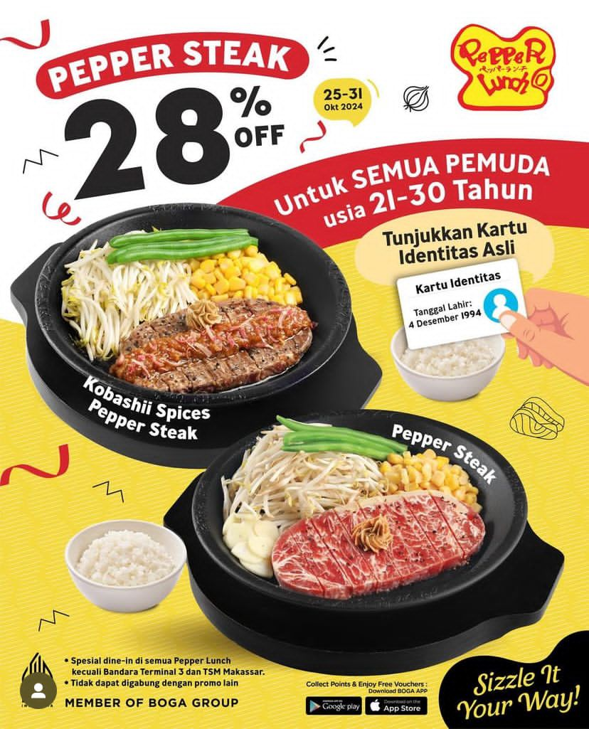 Daftar Promo Makanan dan Minuman Spesial Hari Sumpah Pemuda 28 Oktober, Jangan Sampai Kehabisan!