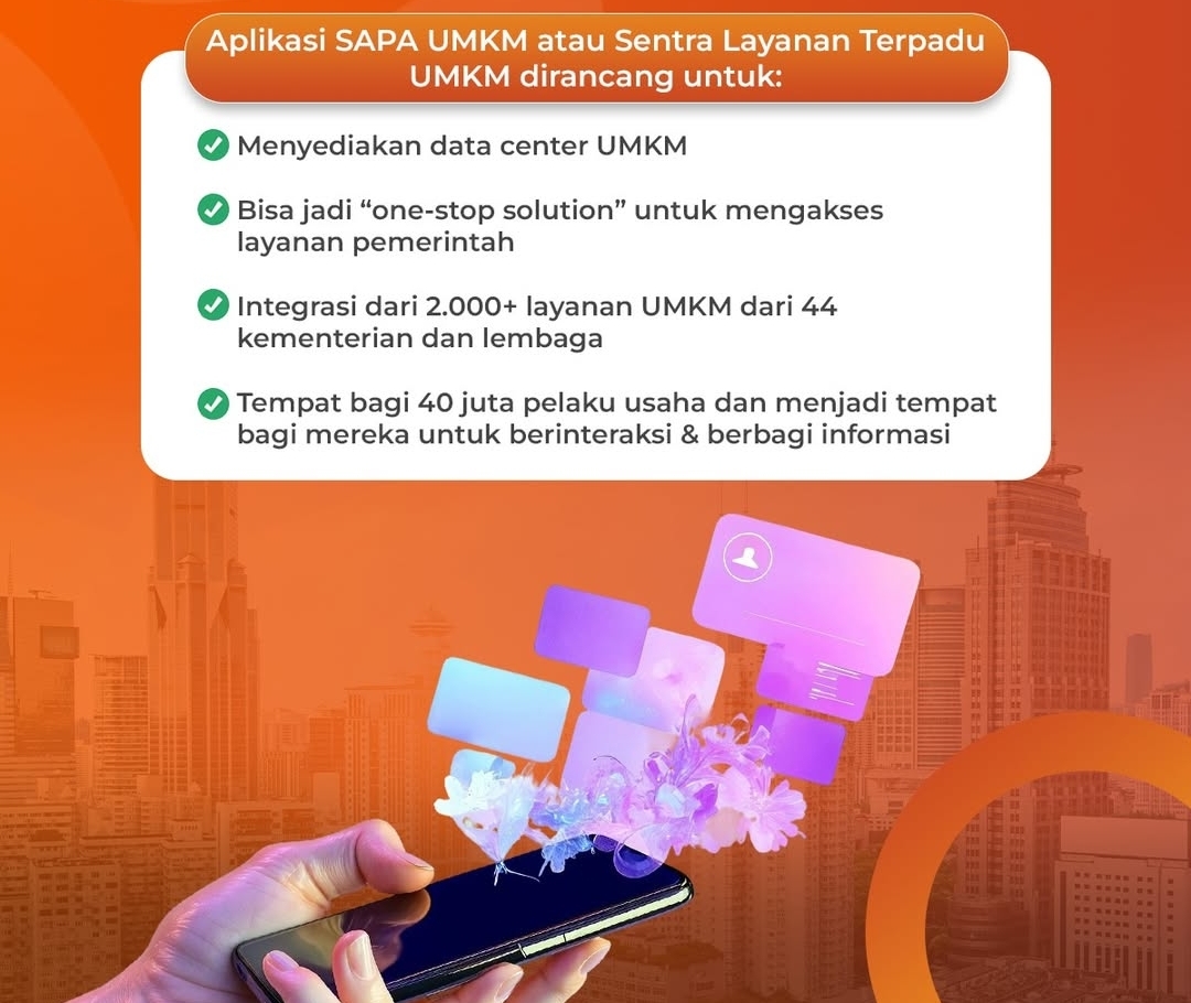Percepat UMKM Masuk Platform Digital, Kemen UMKM Luncurkan Super App Sapa UMKM