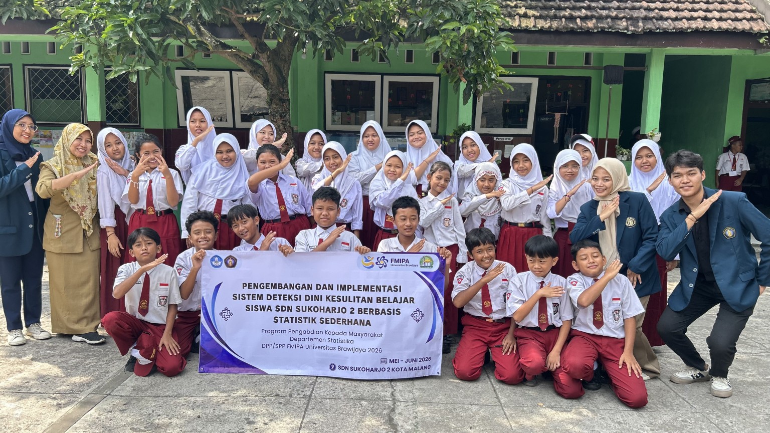 Tim Statistika UB Kembangkan Sistem Deteksi Dini Kesulitan Belajar
