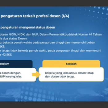 Aturan Baru Status Dosen: Disederhanakan jadi Dua, Dosen Tetap dan Tidak Tetap