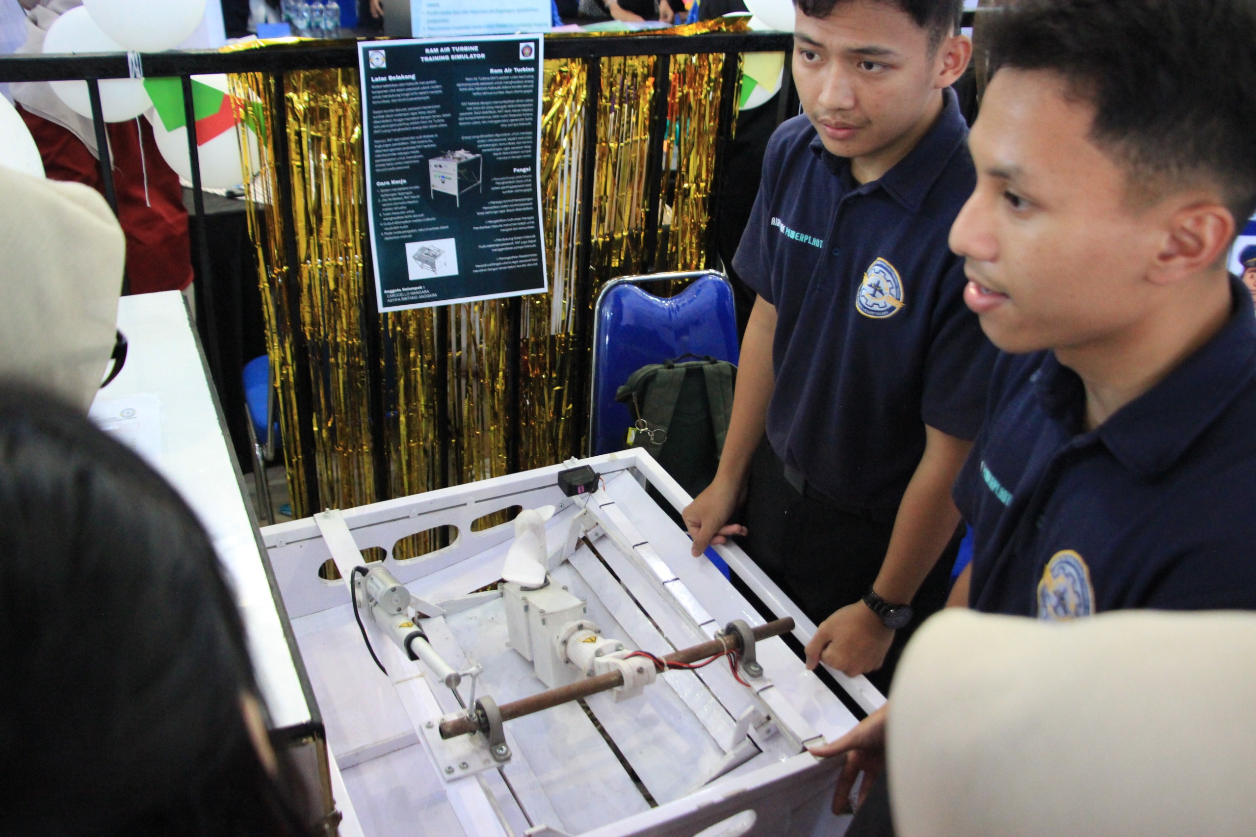 Mahasiswa Teknik Mesin Polinema Bikin Teknologi  Simulator Engine Fire Protection pada Pesawat 