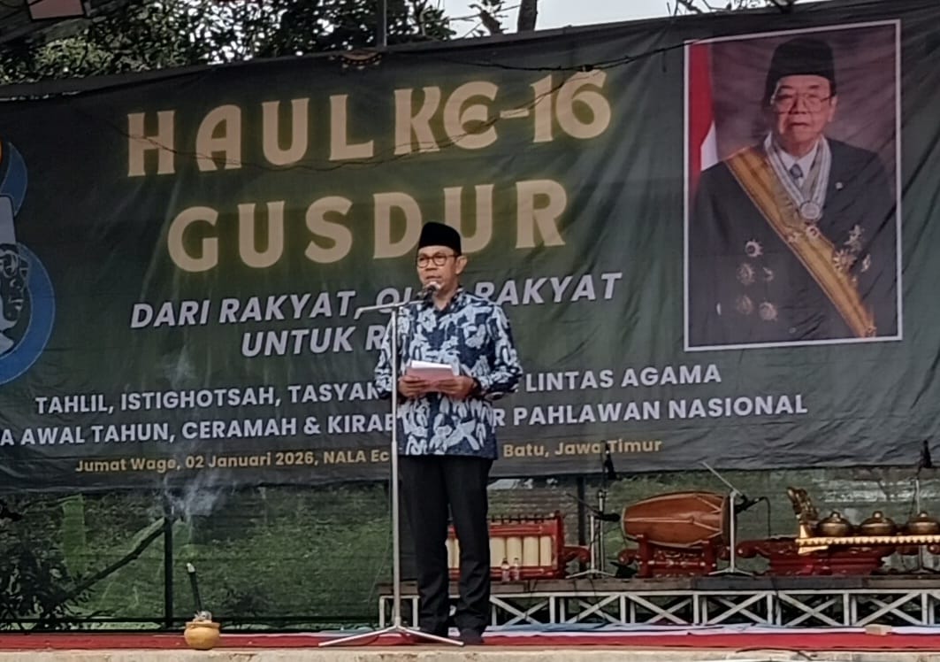 Ratusan Pecinta Gus Dur di Kota Batu Gelar Doa Bersama Lintasagama