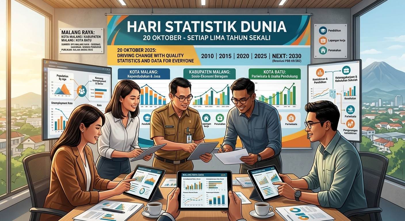 Hari Statistik Dunia: Membaca Potret Malang Raya dari Data Penduduk hingga Ekonomi