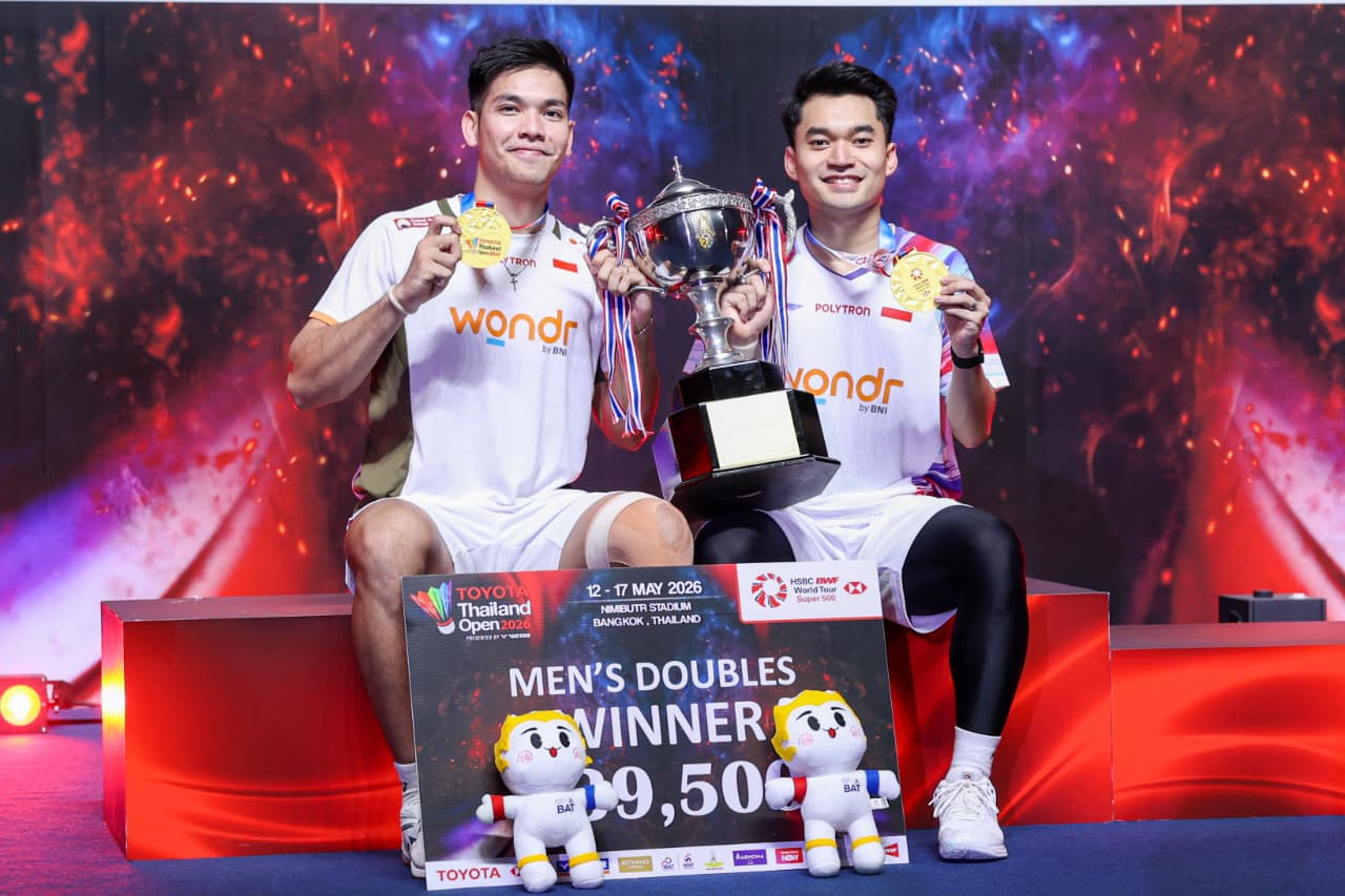 Leo Rolly Carnando/Daniel Marthin Juara Thailand Open 2026, Jadi Kado Duet Lagi setelah Dipisahkan