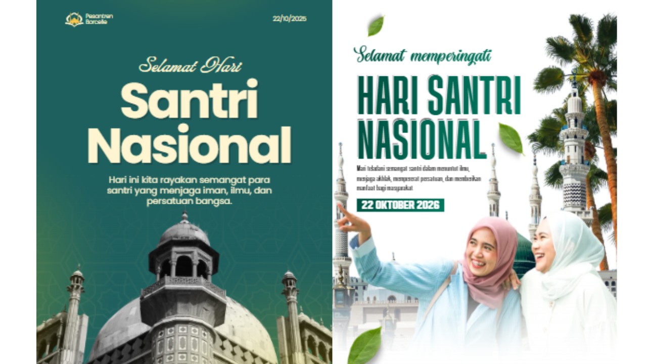 45 Link Poster Hari Santri 2026 Gratis di Canva, Lengkap 15 Ucapan untuk Medsos
