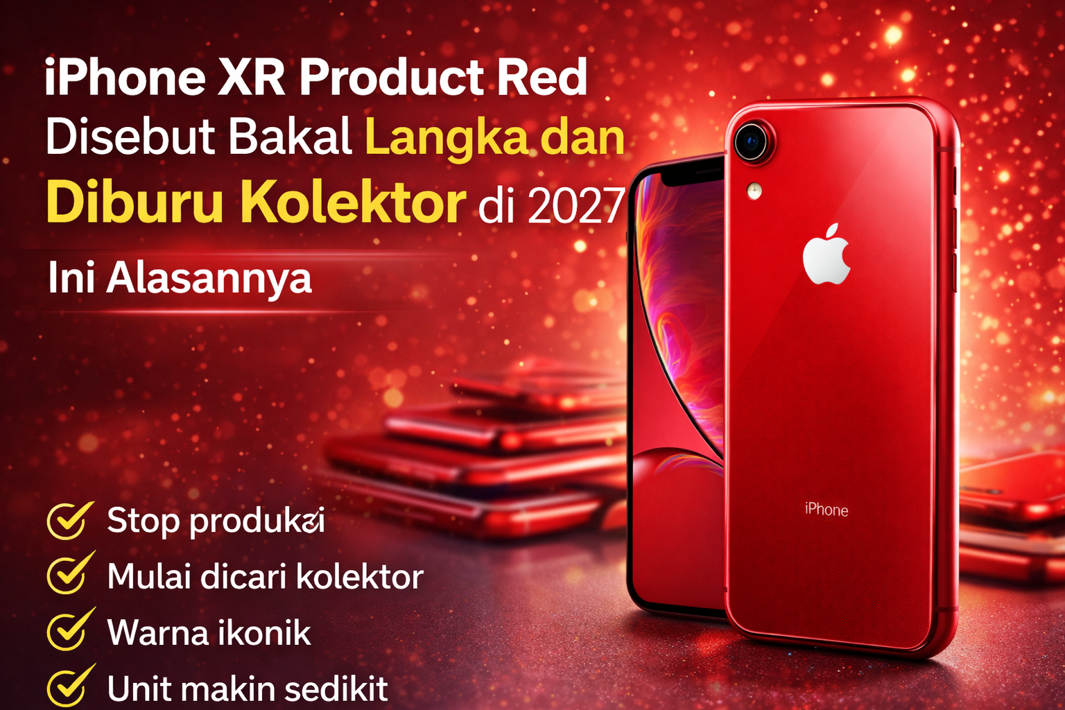 iPhone XR Product Red Disebut Bakal Langka dan Diburu Kolektor pada 2027, Ini Alasannya