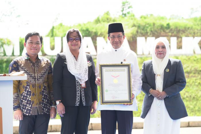 Menteri Agama Resmikan Ground Breaking Edupark Ar-Rahim UIN Maliki di Batu, Bangunan Berlafaz Raih Rekor MURI