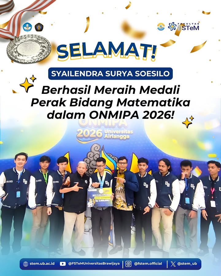 Syailendra Surya Soesilo Raih Medali Perak ONMIPA 2026, Siap Berebut Tiket Olimpiade Internasional