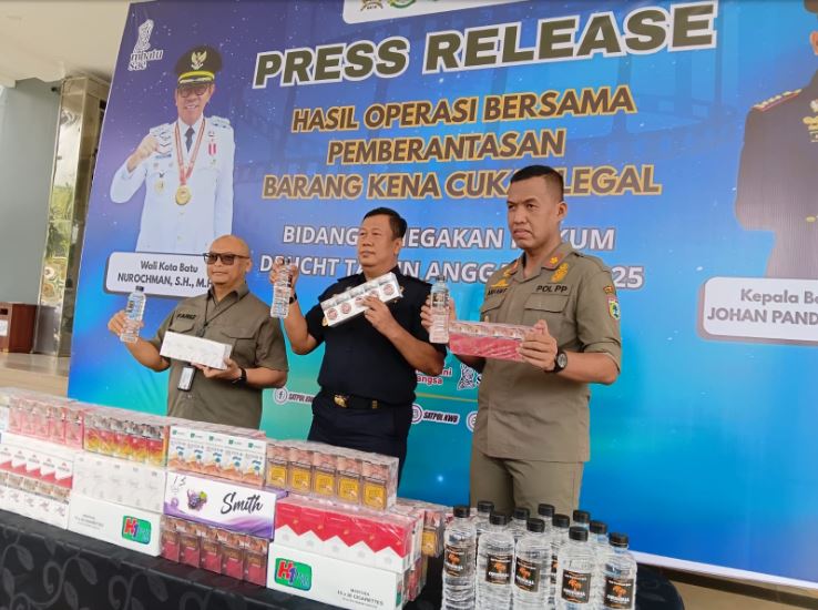 Jumlah Rokok Ilegal di Kota Batu Menurun, Satpol PP Sebut Kesadaran Masyarakat Membaik