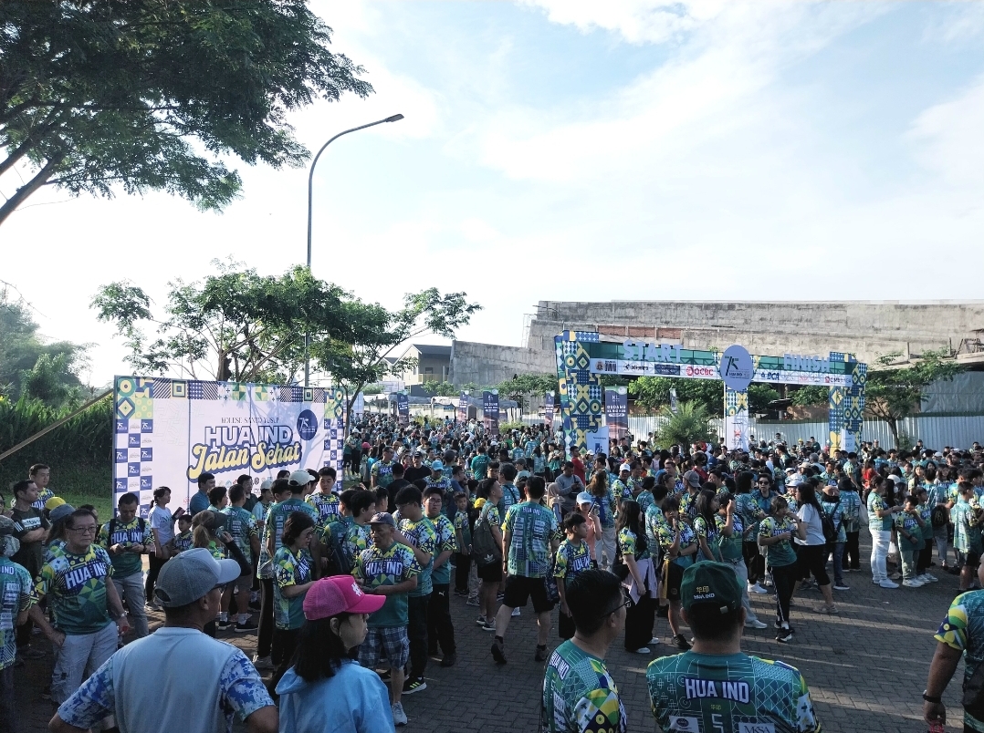 Rayakan 75 Tahun, HUA IND Gelar Jalan Sehat dan Bazar sebagai Wujud Syukur