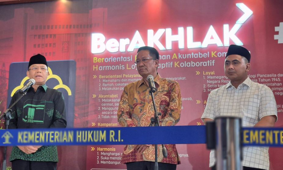 Menkum Supratman: Rekonsiliasi PPP Mardiono-Agus Suparmanto Tak Melibatkan Prabowo