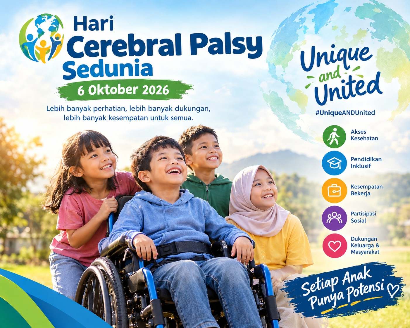 Hari Cerebral Palsy Sedunia 6 Oktober 2026: Sejarah, Tema, Data dan Kondisi di Malang Raya
