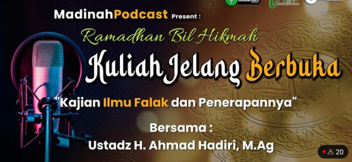 Masjid Agung Jami’ Malang Hadirkan Kuliah Jelang Berbuka via Live Streaming YouTube