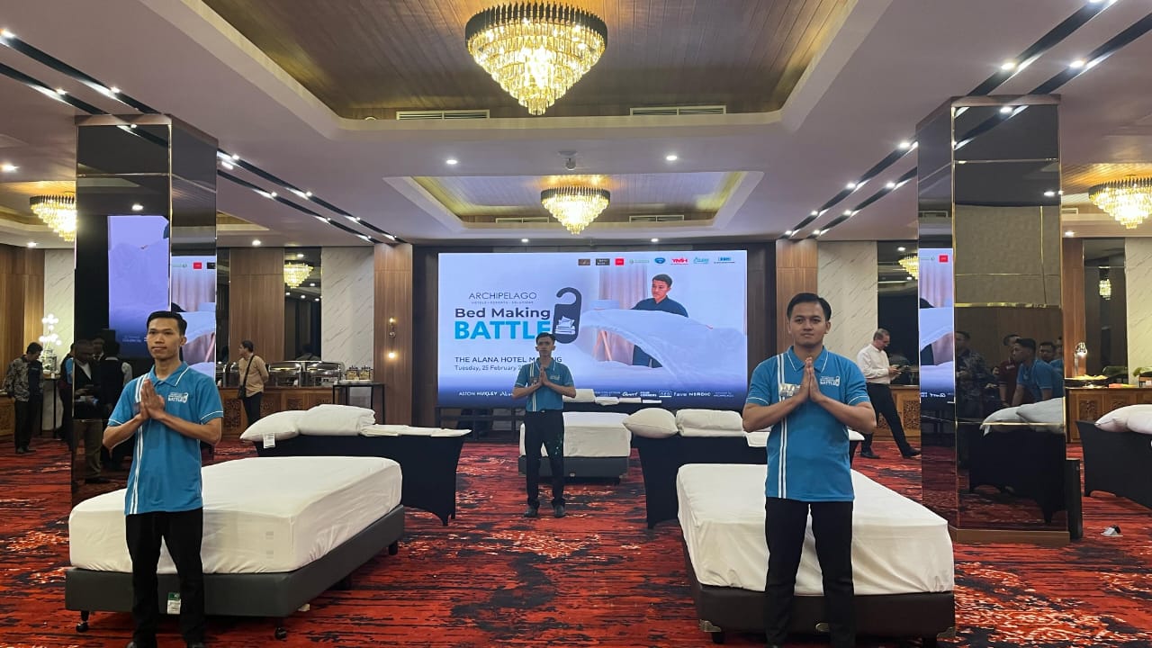 Bed Making Battle, Lomba Merapikan Tempat Tidur yang Seru di The Alana Hotel