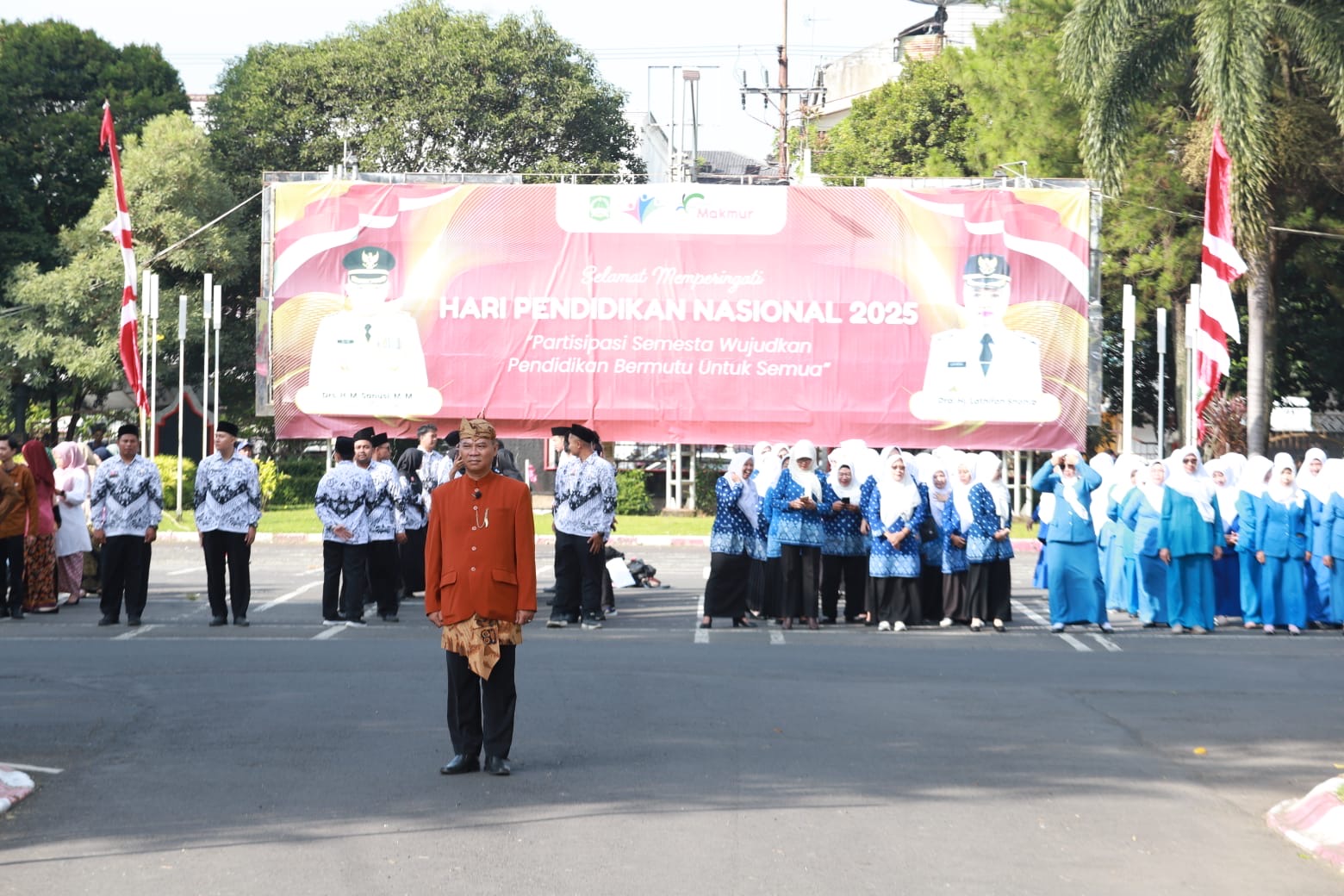 Upacara Hardiknas, Bupati Malang Kutip Sambutan Mendikdasmen: Pendidikan Bermutu Perlu Partisipasi Semesta