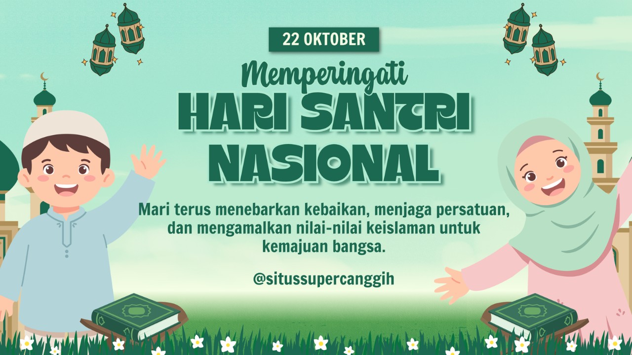 Kartu Ucapan Hari Santri 2026 Gratis, Link Canva dan 35 Ucapan Terbaru