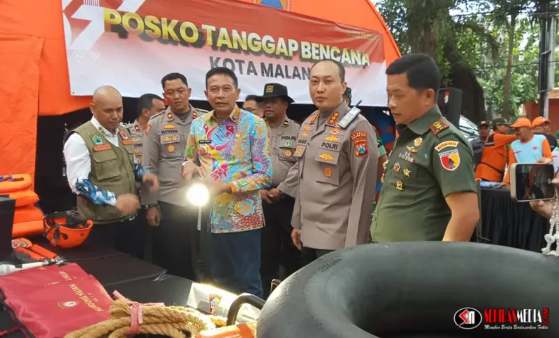 Perkuat Kesiapsiagaan Banjir, Pemkot dan Polresta Malang Resmikan Posko Tanggap Bencana