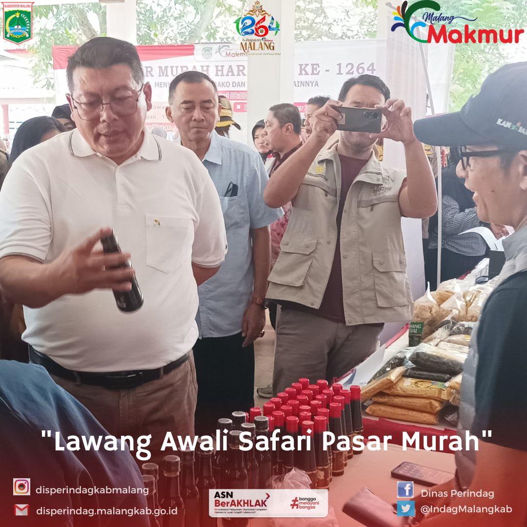 Rayakan Hari Jadi Kabupaten Rayakan Hari Jadi,  Pemkab Malang Gelar Pasar Murah di Tujuh Lokasi