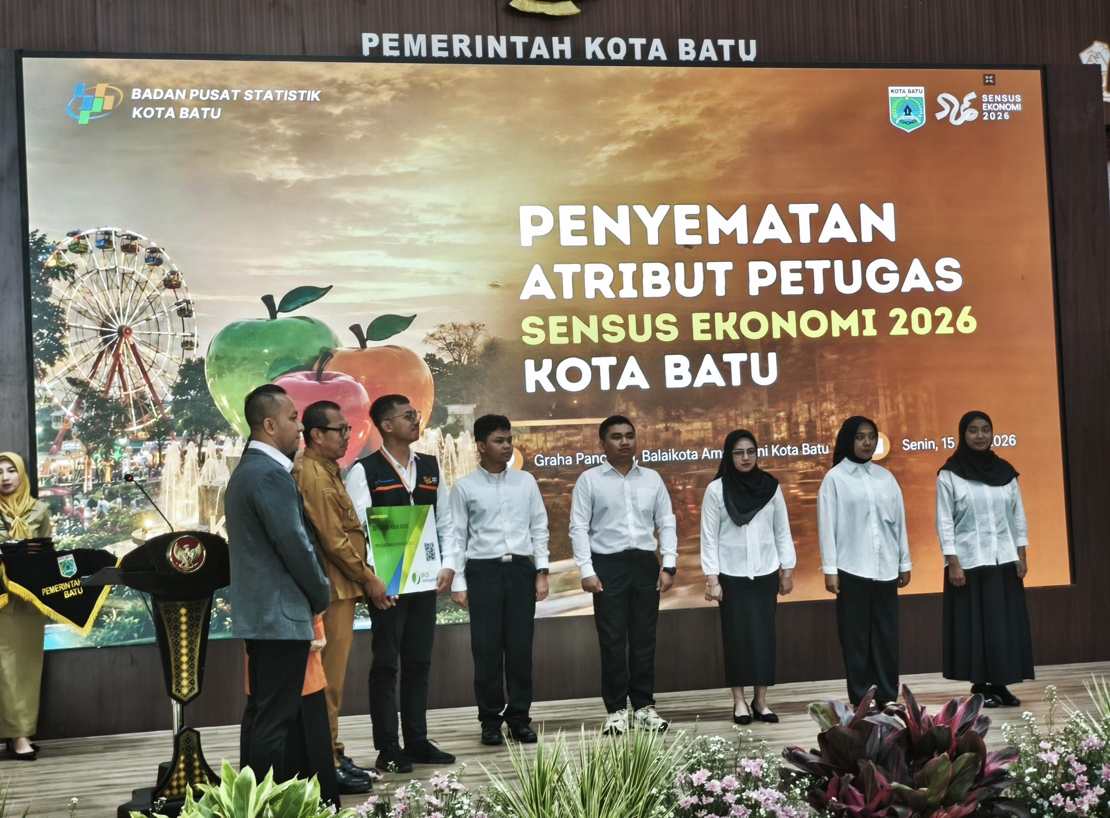183 Petugas Sensus Ekonomi Kota Batu Resmi Dilepas, Siap Data Ekonomi Warga