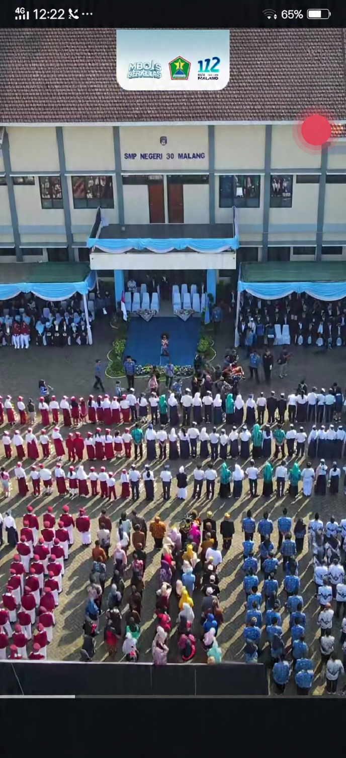 Hardiknas 2026 di SMP Negeri 30 Malang, Pemkot Tekankan Komitmen Tingkatkan Mutu Pendidikan