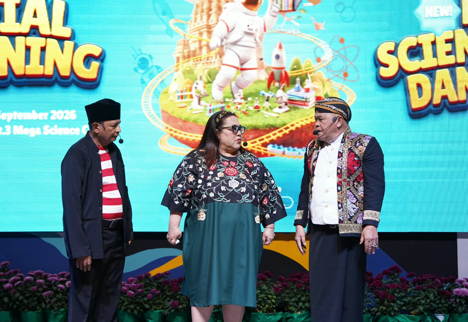 Nunung, Kadir, dan Kirun Hidupkan Area Srimulat di Mega Science Center Batu