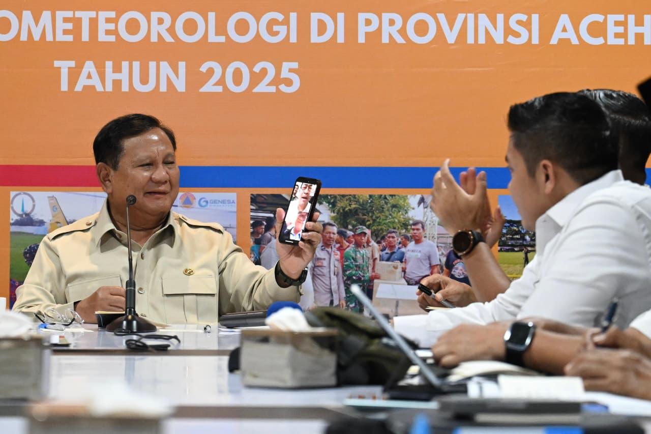 Bermalam di Aceh, Presiden Prabowo Ingin Dengar Langsung Apa yang Dibutuhkan Korban Bencana untuk Dibantu  