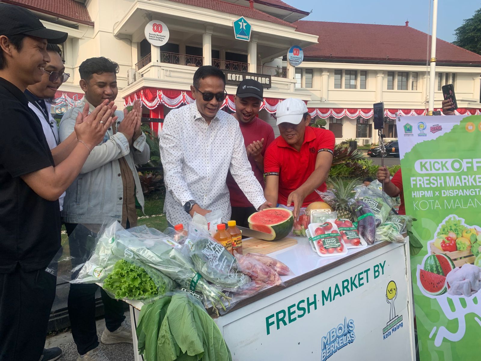 Wali Kota Malang Resmikan HIPMI Fresh Market, Kolaborasi untuk Wujudkan Ketahanan Pangan Tingkat Lokal 