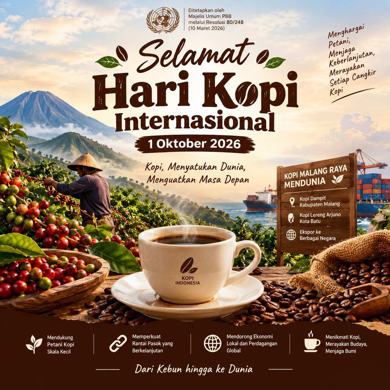 Hari Kopi Internasional 1 Oktober 2026: Sejarah, Tujuan dan Kopi Malang Raya yang Mendunia