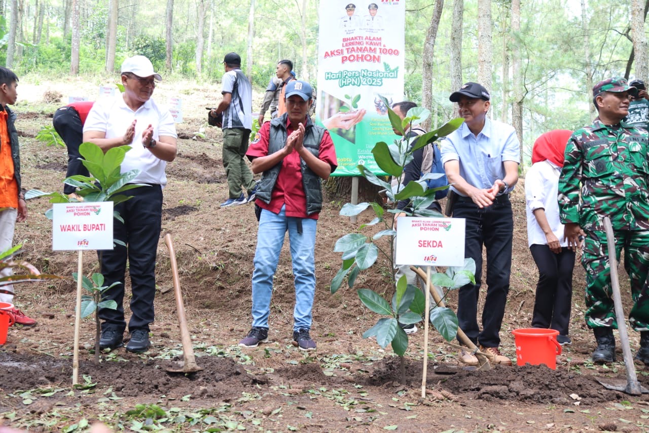 Peringatan Hari Pers Nasional 2025 di Kabupaten Malang, Tanam 1000 Pohon dan Diskusi Ketahanan Pangan