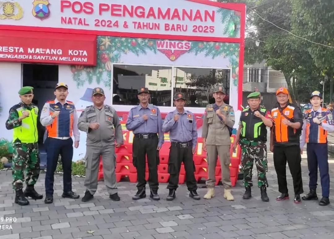 Sinergi Babinsa dan Stakeholder Pastikan Kota Malang Aman Selama Nataru