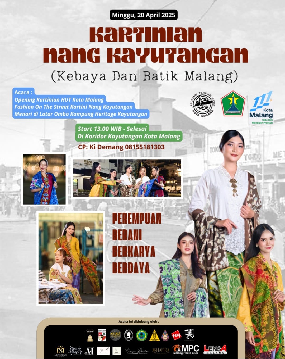 Kartinian Nang Kayutangan, Acara untuk Peringati Hari Kartini di Kota Malang