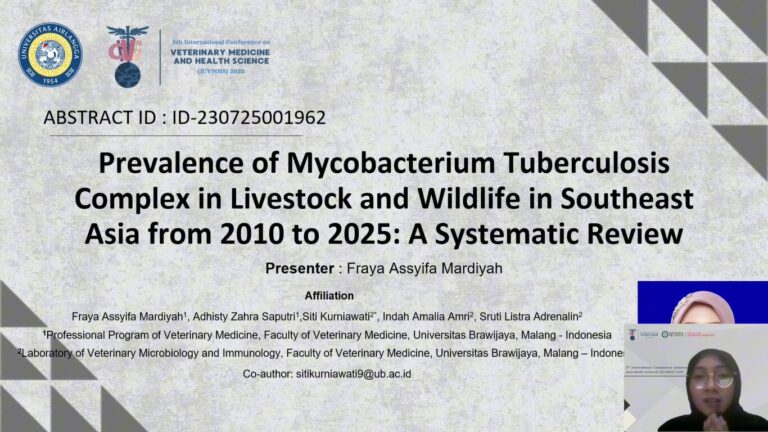 Mahasiswa FKH UB Terpilih jadi Best Oral Presenter dalam Konferensi Internasional 