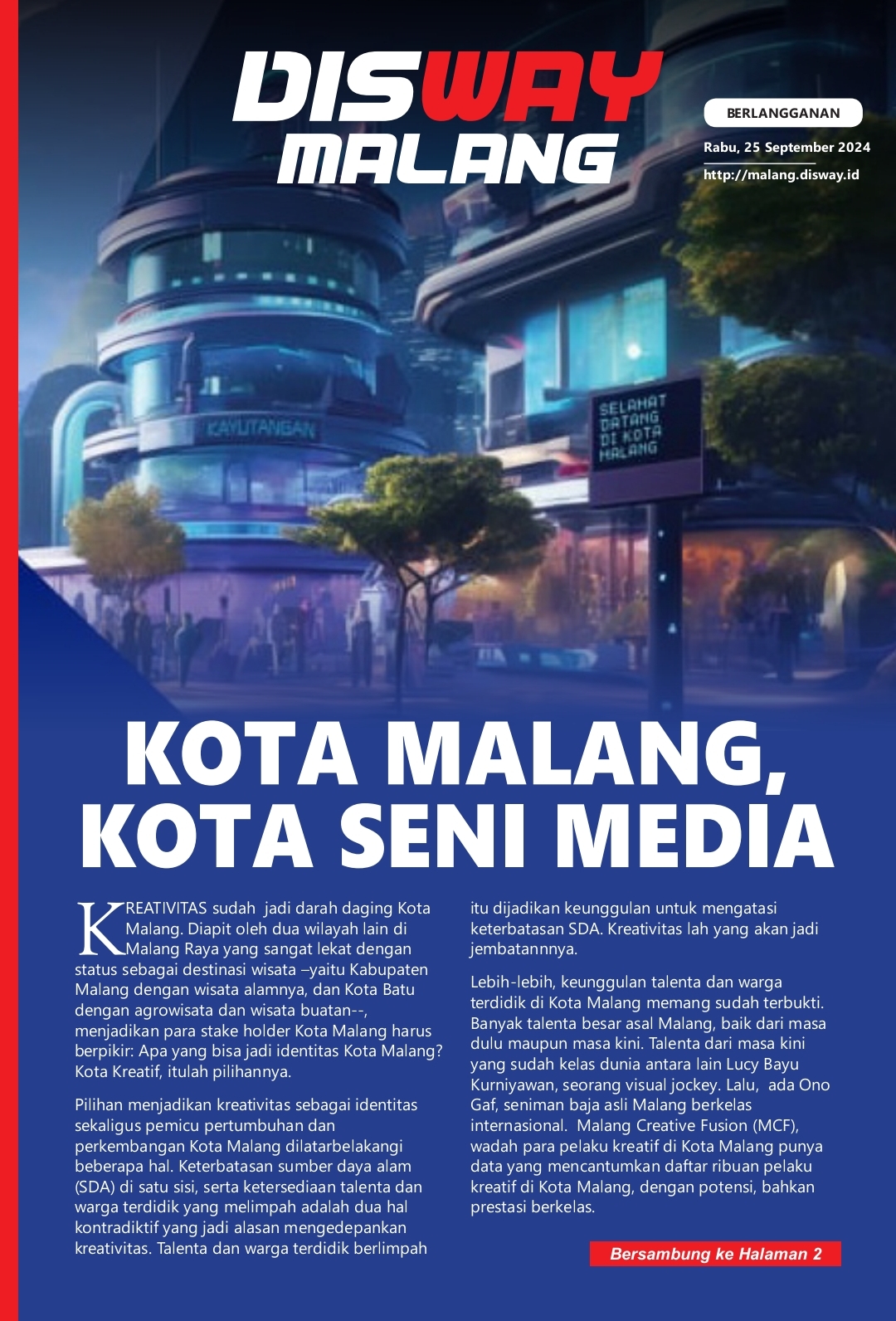 Kota Malang Ditetapkan Wakili Indonesia untuk Jadi Kota Kreatif Dunia 2025