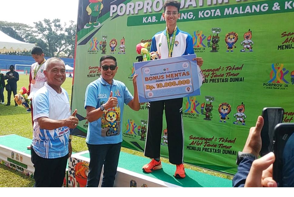 Farid Advan, Atlet Muda SMAN 9 Malang Raih Emas di Nomor Lari 1.500 Meter Porprov Jatim 2025