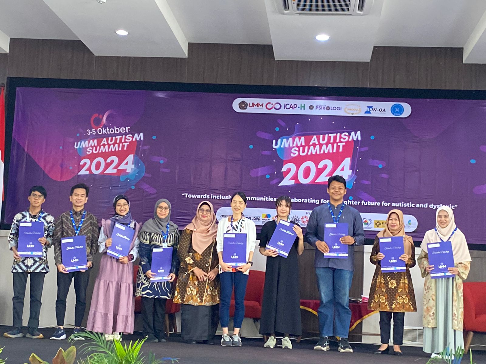 UMM Autism Summit 2024 DItutup, Mahasiswi Jepang dan Malaysia Ikut Menang Lomba