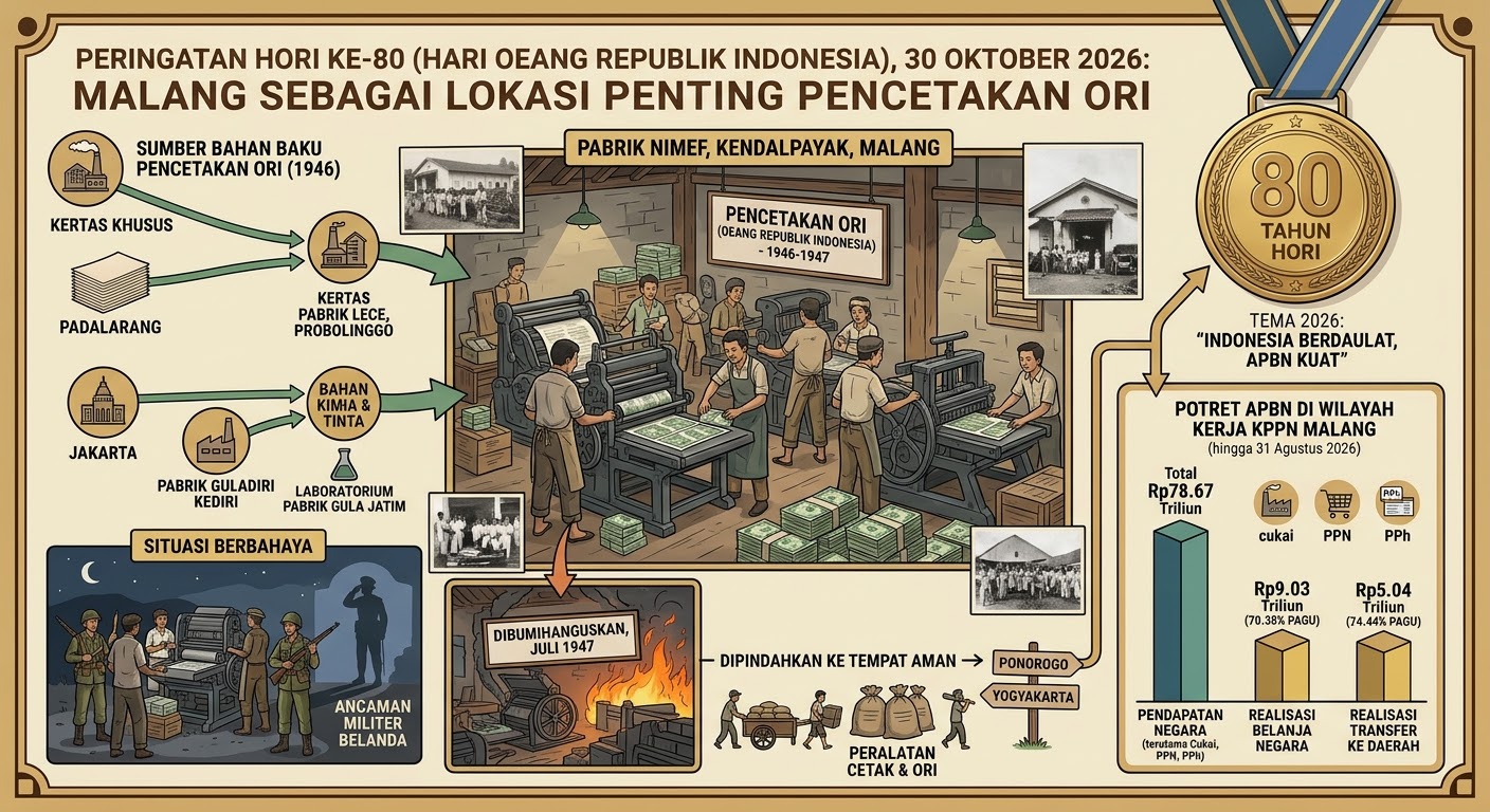 Hari Oeang ke-80: Jejak Pabrik NIMEF Malang dalam Sejarah Pencetakan ORI