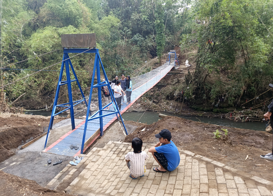 Berkah Jembatan Gantung Polehan! Dulu ke Wilayah Kedungkandang 30 Menit, Kini 5 Menit!