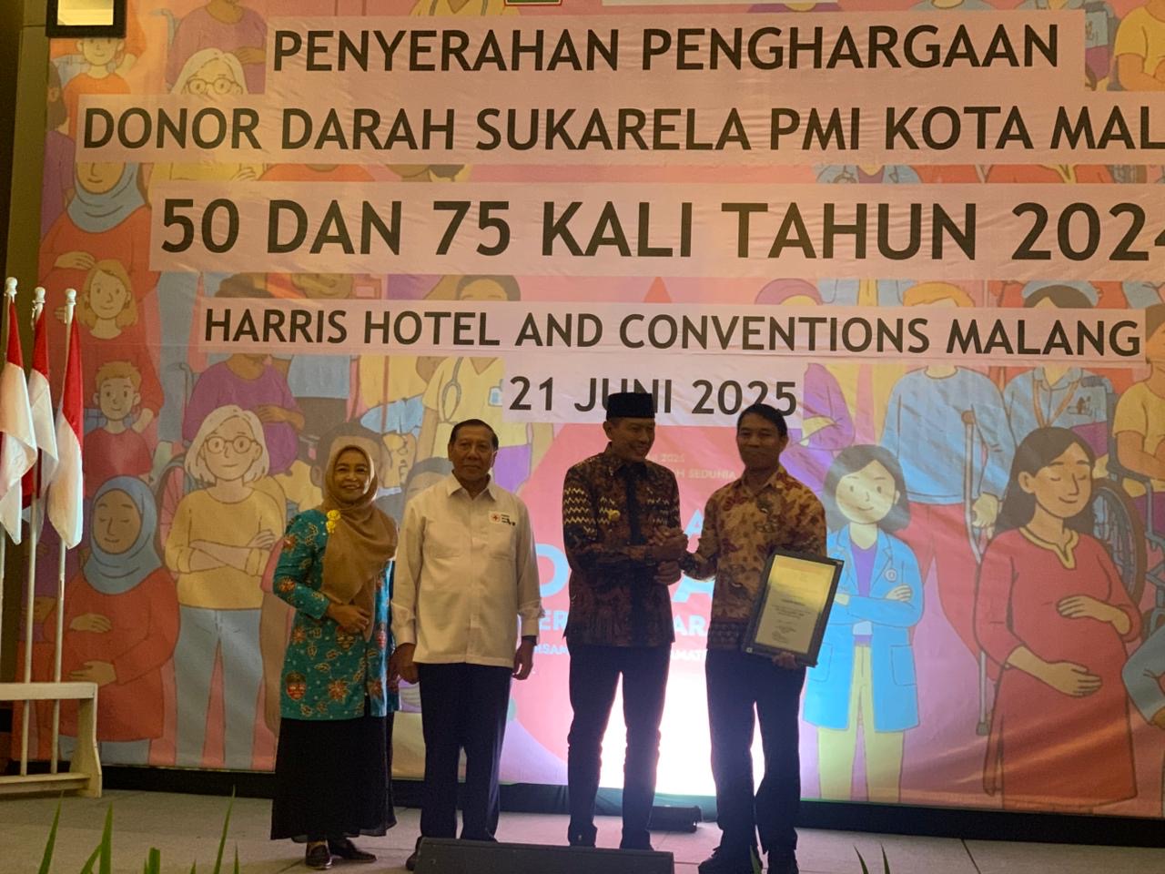 PMI Kota Malang Apresiasi Pendonor Sukarela, Ajak Warga Jadi Pahlawan Kemanusiaan