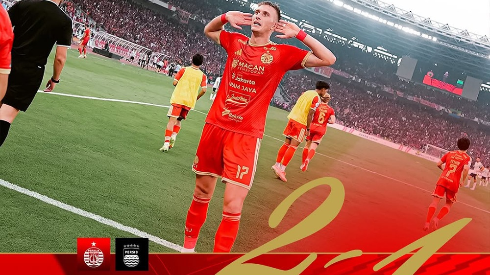 Persija vs Persib di GBK, Ivan Mamut Jadi Pahlawan Lewat Gol Injury Time