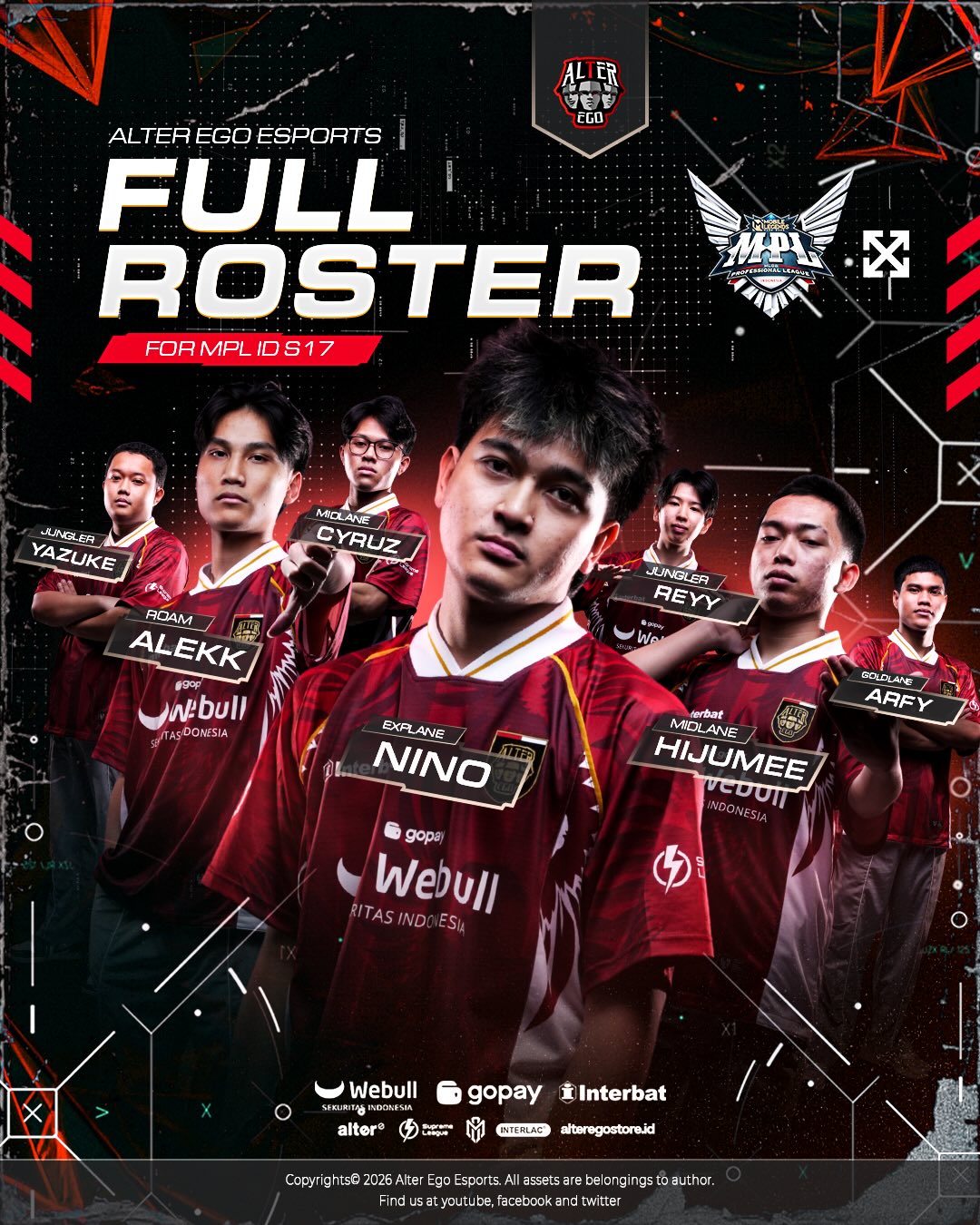 Alter Ego Siap Tempur di MPL ID S17: Datangkan Jungler Baru, Diperkuat Eks Runner-Up M7