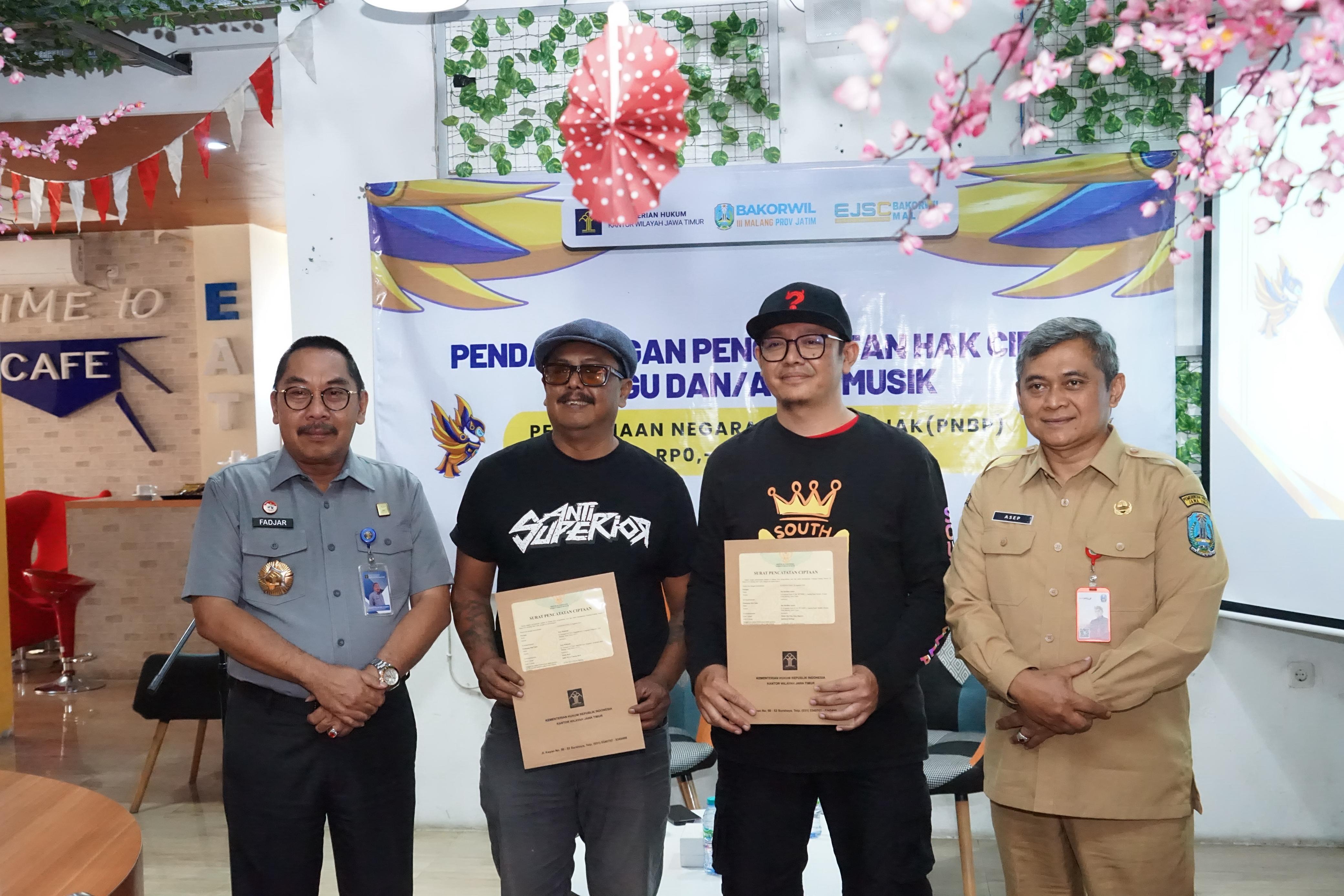 Hak Cipta Lagu Gratis di Malang Raya, Musisi Diminta Segera Catatkan Karyanya