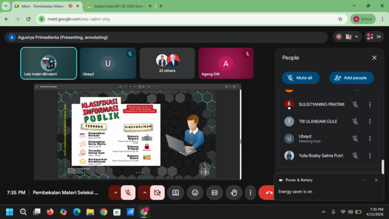 UB Gelar Seleksi Duta KIP 2026, Libatkan 23 Mahasiswa Aktif