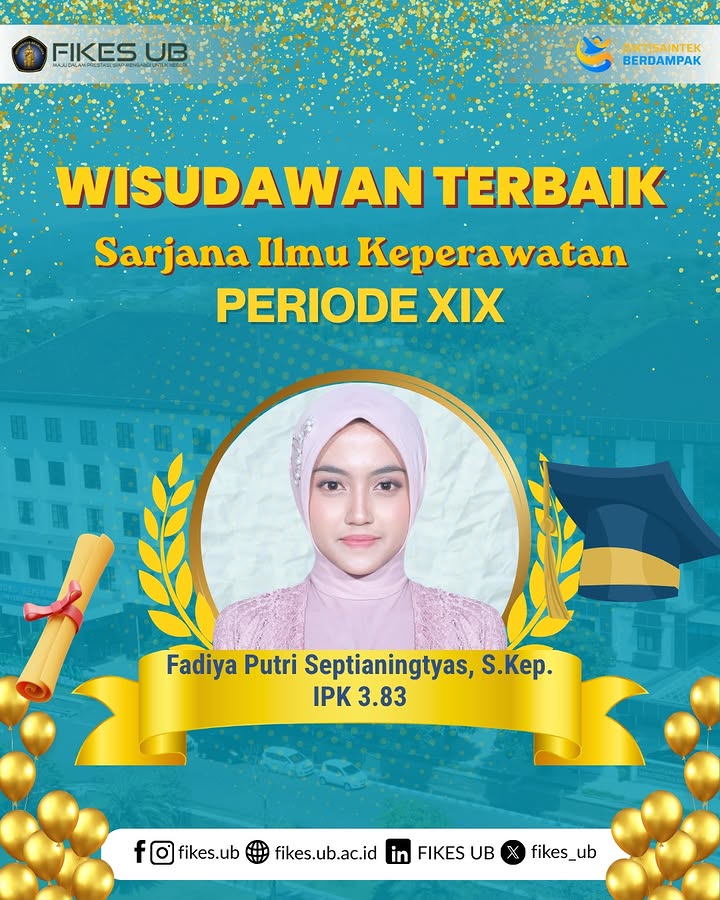 Dua Lulusan Keperawatan Jadi Wisudawan Terbaik FIKES UB pada Wisuda Periode 19 dan 20 Tahun 2026